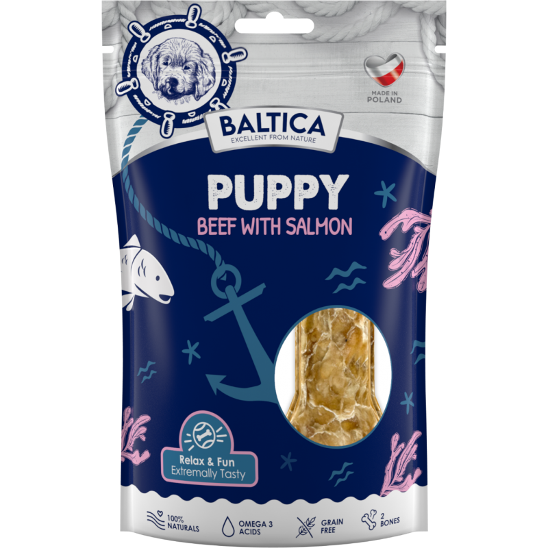 Baltica Kość dla szczeniąt z łososiem 2 szt