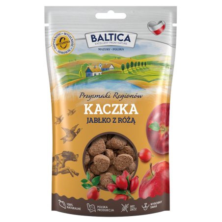 Baltica Przysmaki Regionów Kaczka z jabłkiem i różą 100g