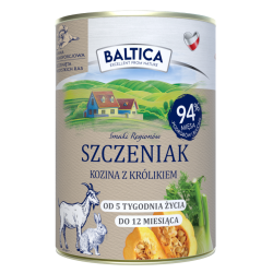 Baltica Karma Mokra Szczeniak Kozina z Królikiem 400g