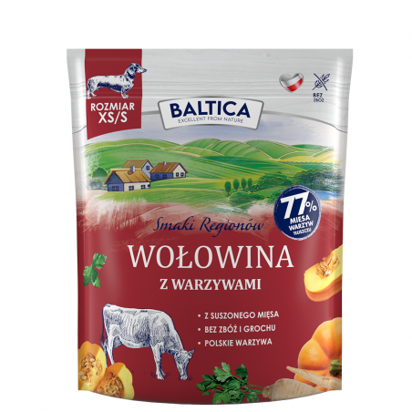 Baltica Wołowina z Warzywami XS/S 1 kg
