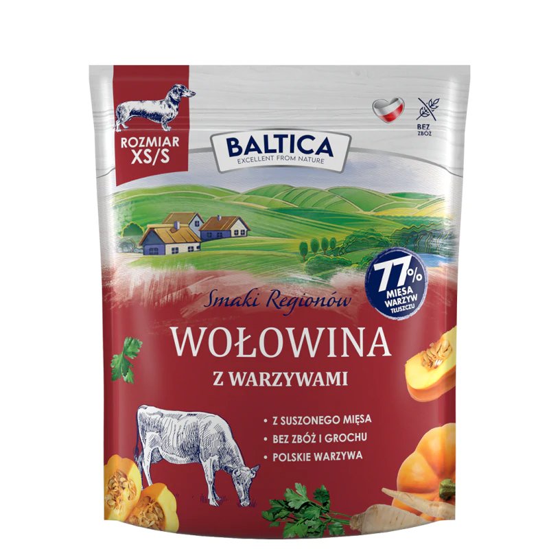 Baltica Wołowina z Warzywami XS/S 1 kg