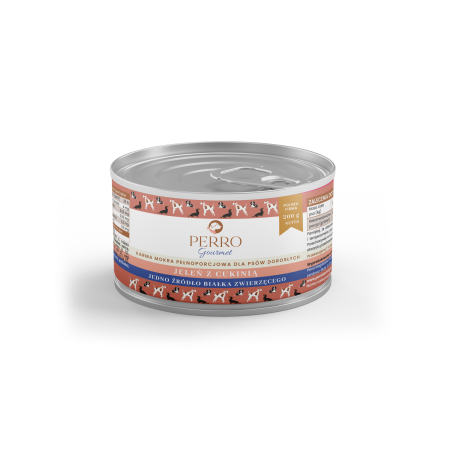 PERRO gourmet jeleń z cukinią 200g