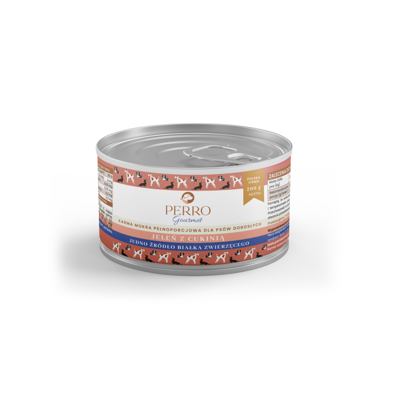 PERRO gourmet jeleń z cukinią 200g