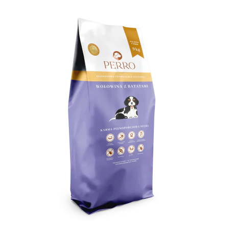 PERRO Junior Wołowina z Batatami 9kg Karma sucha dla szczeniąt