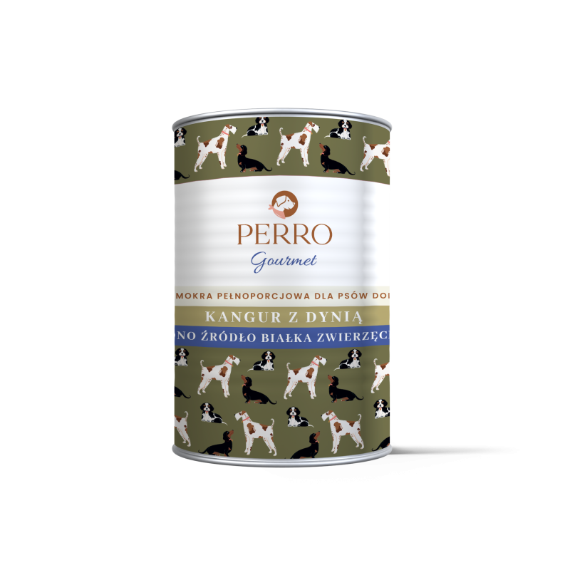 PERRO Karma mokra Kangur z dynią 400 G