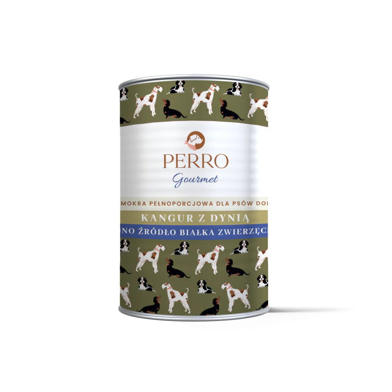 PERRO Karma mokra Kangur z dynią 400 G