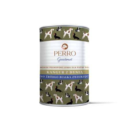 PERRO Karma mokra Kangur z dynią 400 G