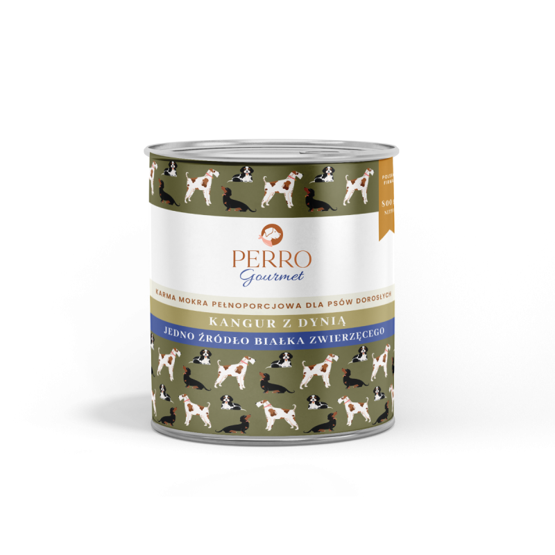 PERRO Karma mokra Kangur z dynią 800 G