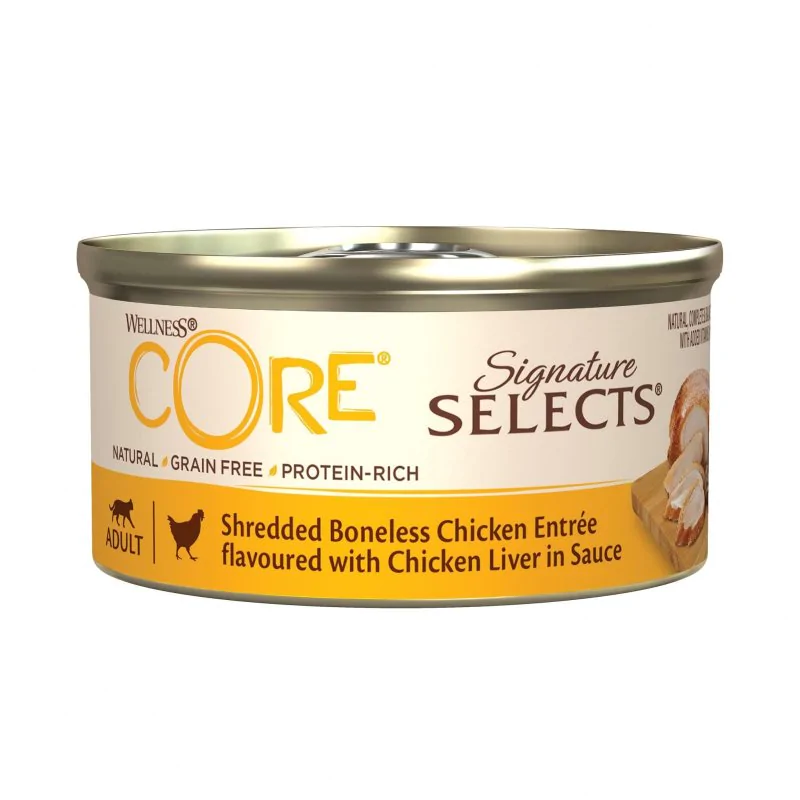 Wellness Core Signature Selects Shredded Kurczak z Wątróbką w sosie 79 G