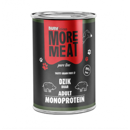 BUBAlicious More Meat Mono Karma dla Psa Pure Line Dzik 400g