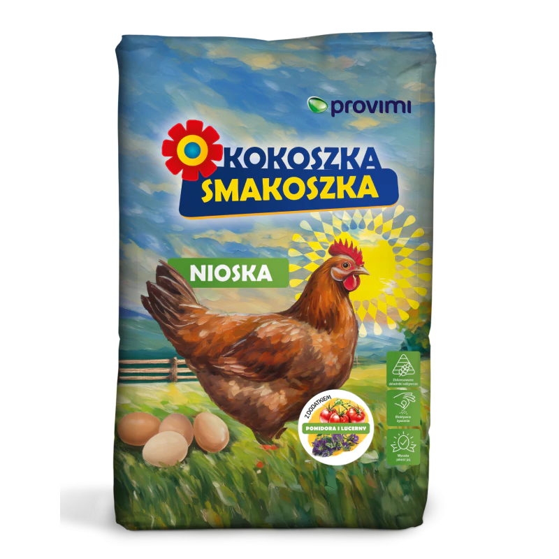 KOKOSZKA SMAKOSZKA NIOSKA POMIDOR LUCERNA KRUSZONKA 25KG PD751X00-W25-K-S