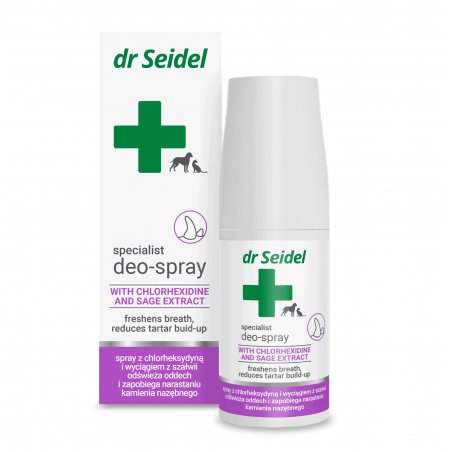 DEO-SPRAY Z CHLORHEKSYDYNĄ 50 ML do pielęgnacji zębów psów i kotów