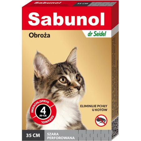 Sabunol Obroża na pchły szara 35 cm