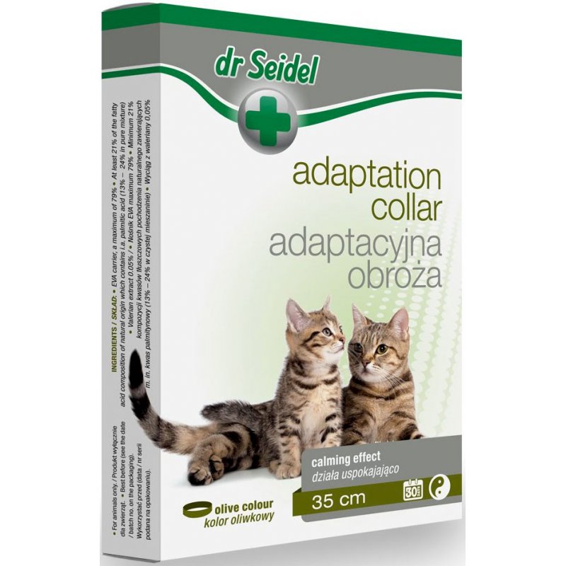 DR SEIDEL Obroża adaptacyjna na stres dla kotów 35cm