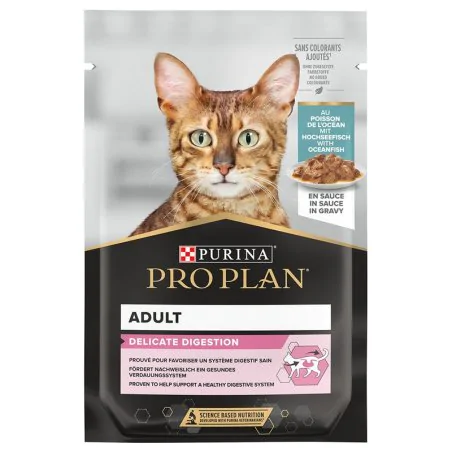 Purina Pro Plan Delicate Kawałki w sosie indyk i ryba saszetki 10 x 85g Mokra Karma Dla Kota-7391