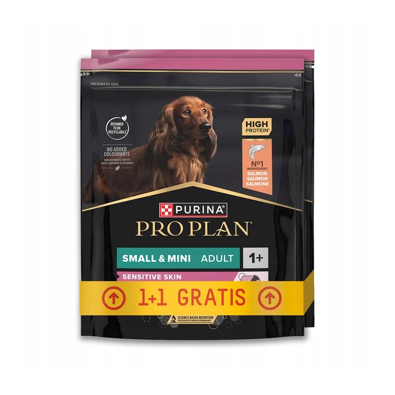 Purina Pro Plan Small&Mini Sensitive Skin Łosoś 700g +700g