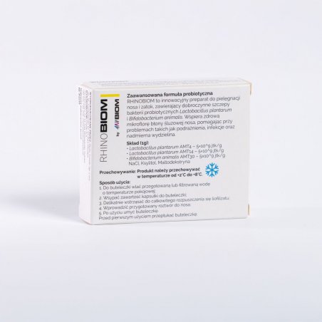 RHINOBIOM 10 kaps. Preparat probiotyczny do pielęgnacji nosa i zatok dla zwierząt towarzyszących-7438