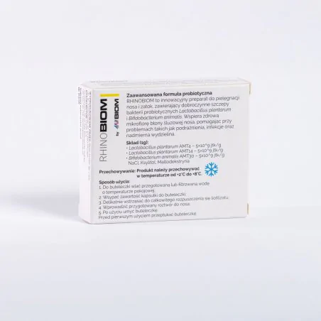 RHINOBIOM 10 kaps. Preparat probiotyczny do pielęgnacji nosa i zatok dla zwierząt towarzyszących-7438