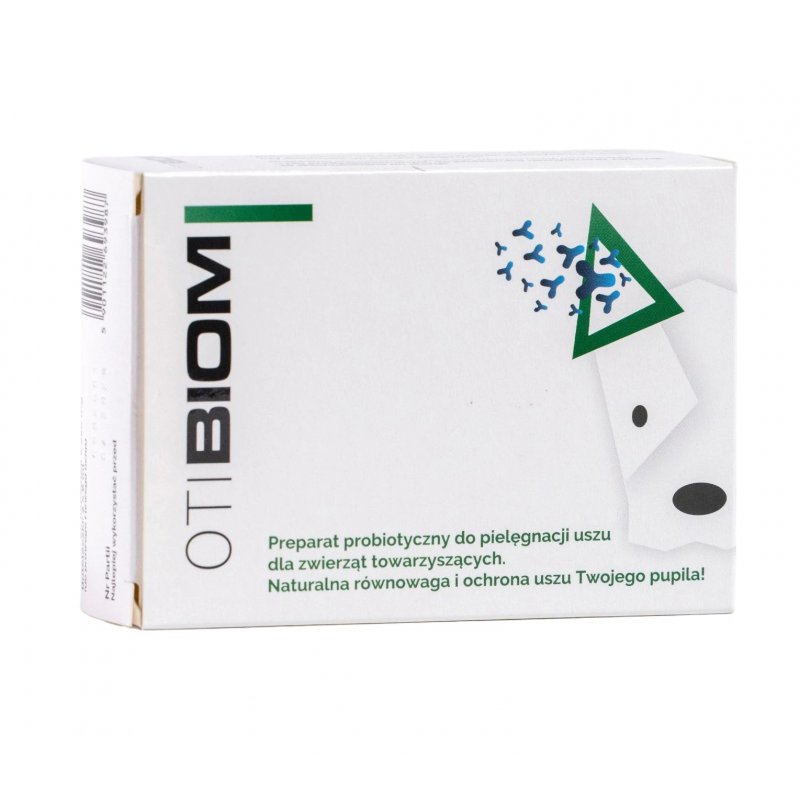 OTIBIOM 10 kaps. Preparat probiotyczny do pielęgnacji uszu dla zwierząt towarzyszących