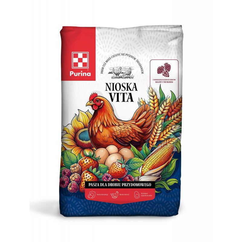 CARGILL NIOSKA VITA Z MALINAMI I TRUSKAWKĄ 25KG RD753X00-W25-M-S