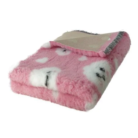 Legowisko Dry Bed 150x150 cm Różowe w chmurki 28 mm-7515