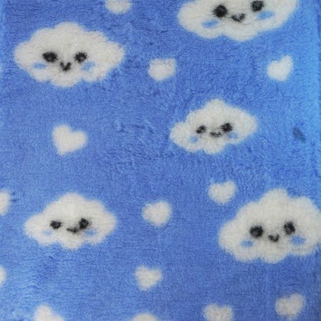 Legowisko Dry Bed 75x50 cm Błękitny w chmurki 28 mm-7524