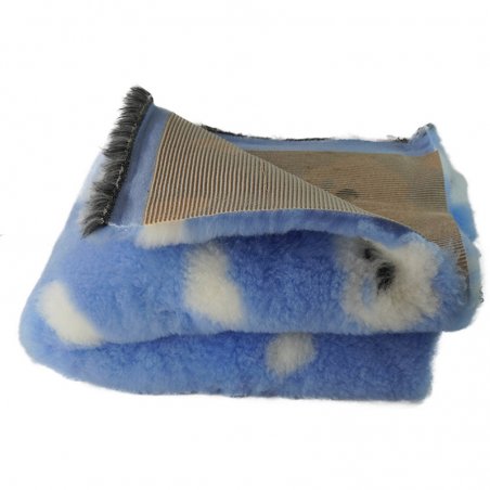 Legowisko Dry Bed 150x100 cm Błękitny w chmurki łapki 28 mm-7528