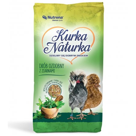 PASZA DLA DROBIU OZDOBNEGO KURKA NATURKA Z ZIARNAMI 20KG NI441X00-W20-K-S