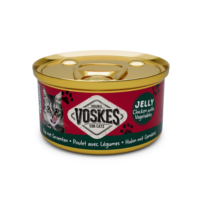 Voskes Kurczak z Warzywami 85g – Mokra Karma dla Kota