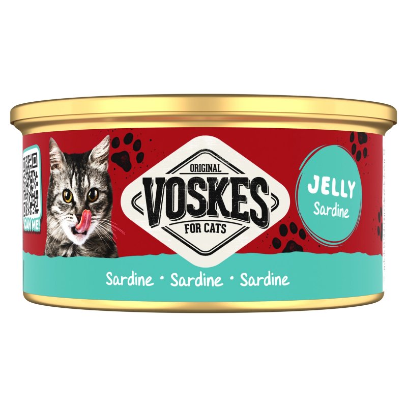Voskes Sardynki w galaretce 85g - Karma mokra dla kota