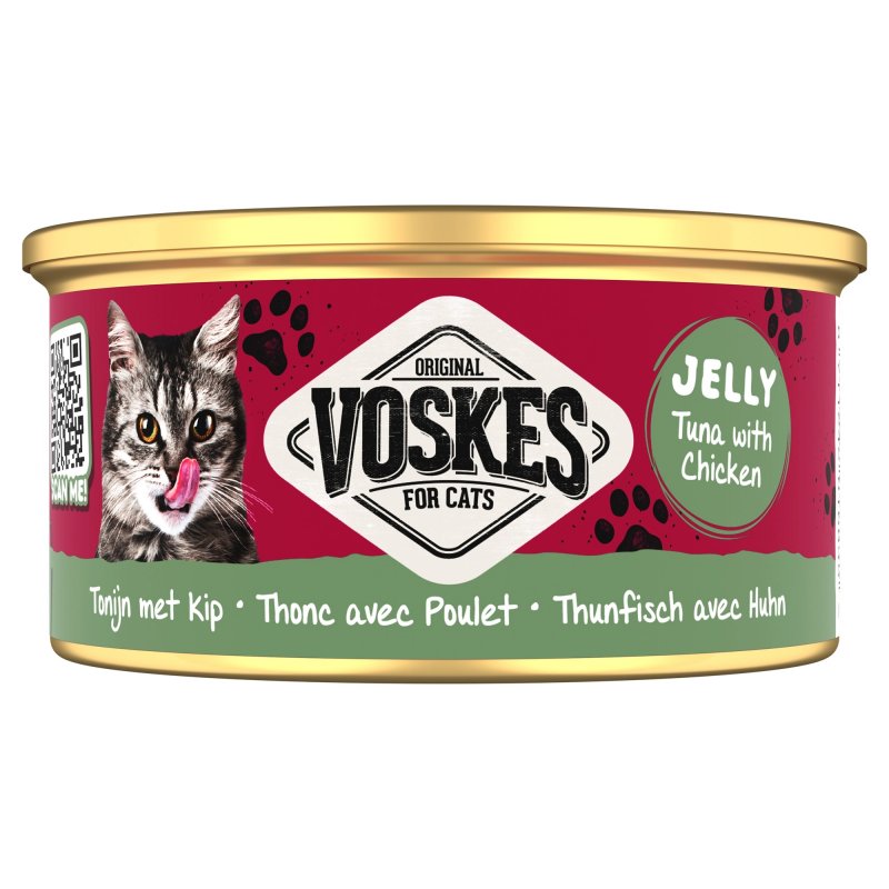 Voskes Tuńczyk z Kurczakiem 85 g w galaretce– Karma mokra dla kota