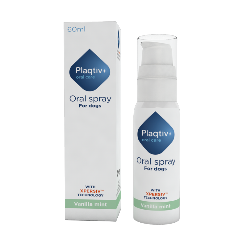 Plaqtiv+ oral spray 60 ml wspomaga prawidłową higienę jamy ustnej u psów i kotów