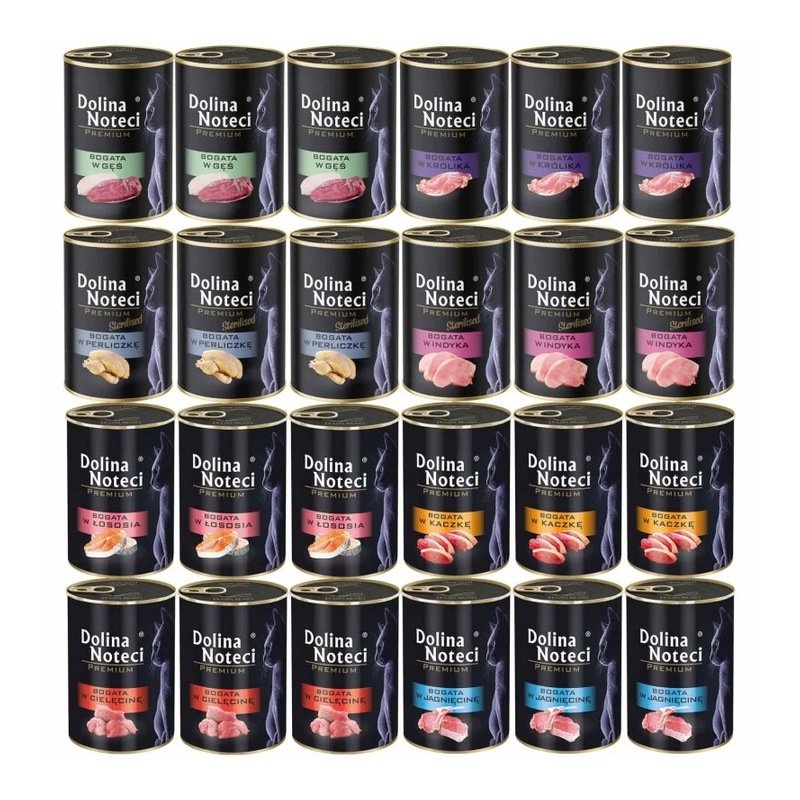 24 x 400g DNP KARMA MOKRA DLA KOTA MIX 6 SMAKÓW