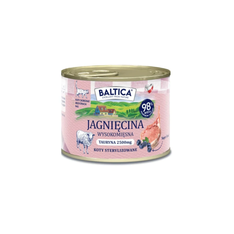 Karma mokra mono jagnięcina dla kota 185 g