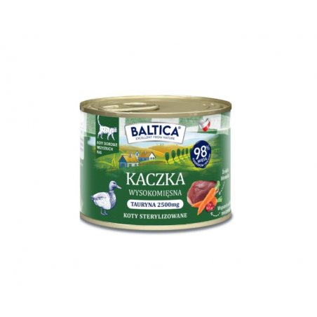Baltica Smaki Regionów – bezzbożowa mokra karma dla kota Kaczka 185 g