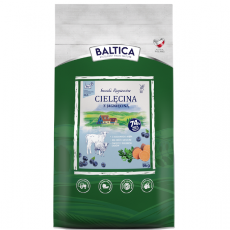 BALTICA ADULT CIELĘCINA Z JAGNIĘCINĄ M/L 9KG-7874