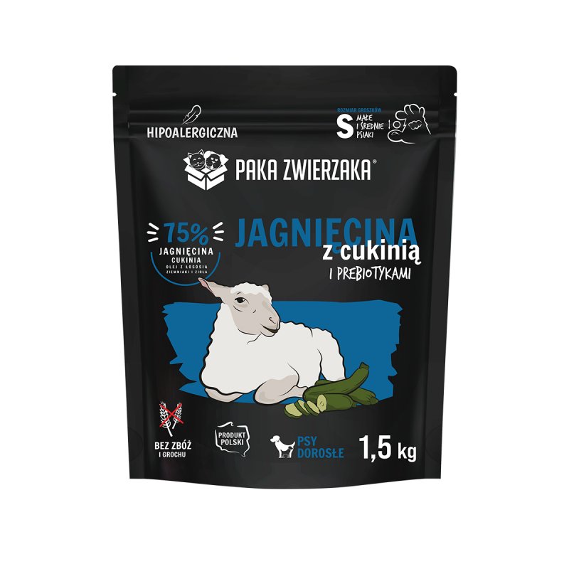 Paka Zwierzaka – Jagnięcina z cukinią „S” 1,5 kg