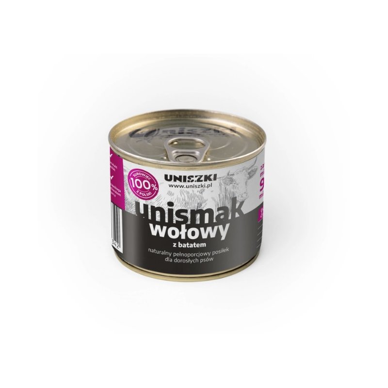 UNIsmak Wołowina z Batatem 200g – Karma mokra dla psów