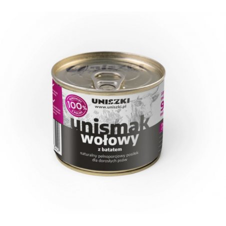 UNIsmak Wołowina z Batatem 200g – Karma mokra dla psów