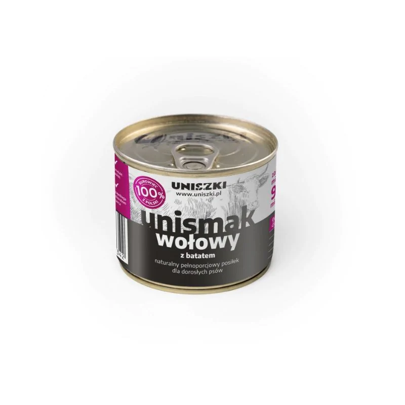 UNIsmak Wołowina z Batatem 200g – Karma mokra dla psów