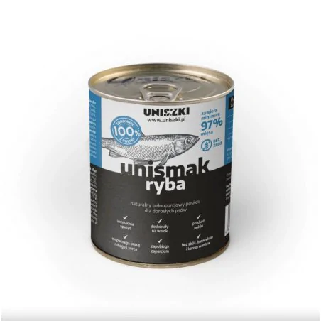 UNIsmak Naturalna Karma mokra dla psa z Rybą 800g