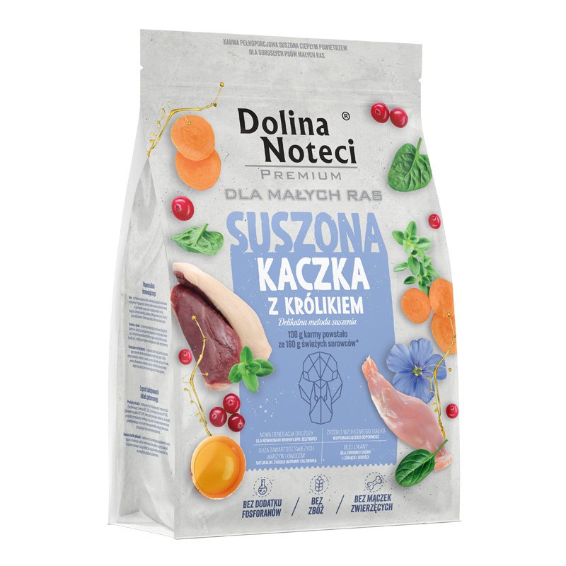 Dolina Noteci Premium kaczka z królikiem 3 kg karma suszona dla psa