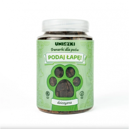 UNISZKI Trenerki Dziczyzna 150 g – naturalne smaczki treningowe dla psa