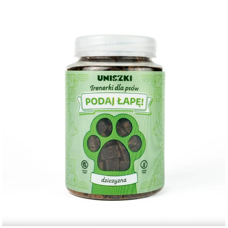 UNISZKI Trenerki Dziczyzna 210 g – naturalne smaczki treningowe dla psa