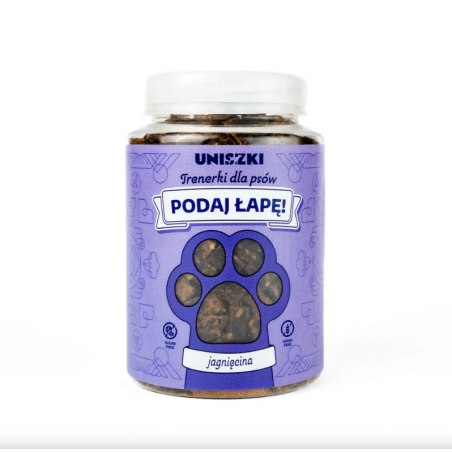 UNISZKI Trenerki Jagnięcina 210 g – naturalne smakołyki treningowe dla psa