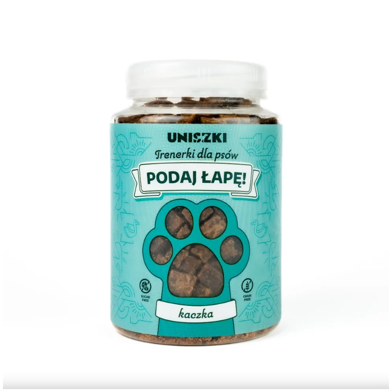 UNISZKI Trenerki Kaczka 210 g– naturalne smakołyki treningowe dla psa