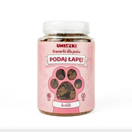 UNISZKI Trenerki Królik 210g – naturalne przysmaki treningowe dla psa
