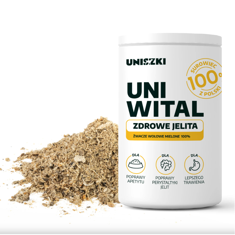 UNIWITAL Zdrowe Jelita 180g  – mielony żwacz wołowy dla psów