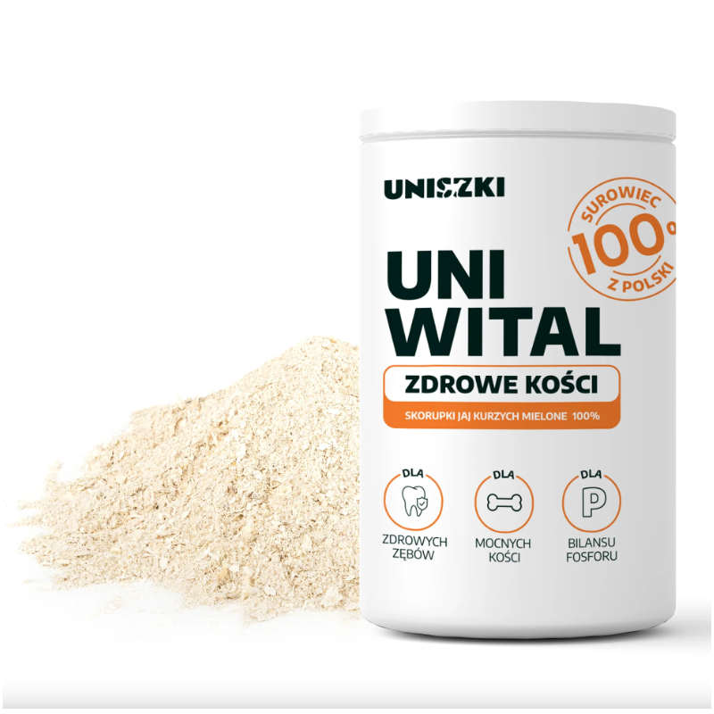 UNIWITAL Zdrowe Kości 400 g  – mielone skorupki jaj kurzych (100 %)