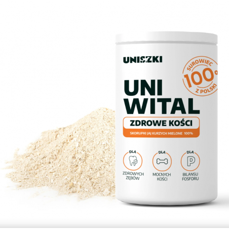 UNIWITAL Zdrowe Kości 400 g  – mielone skorupki jaj kurzych (100 %)